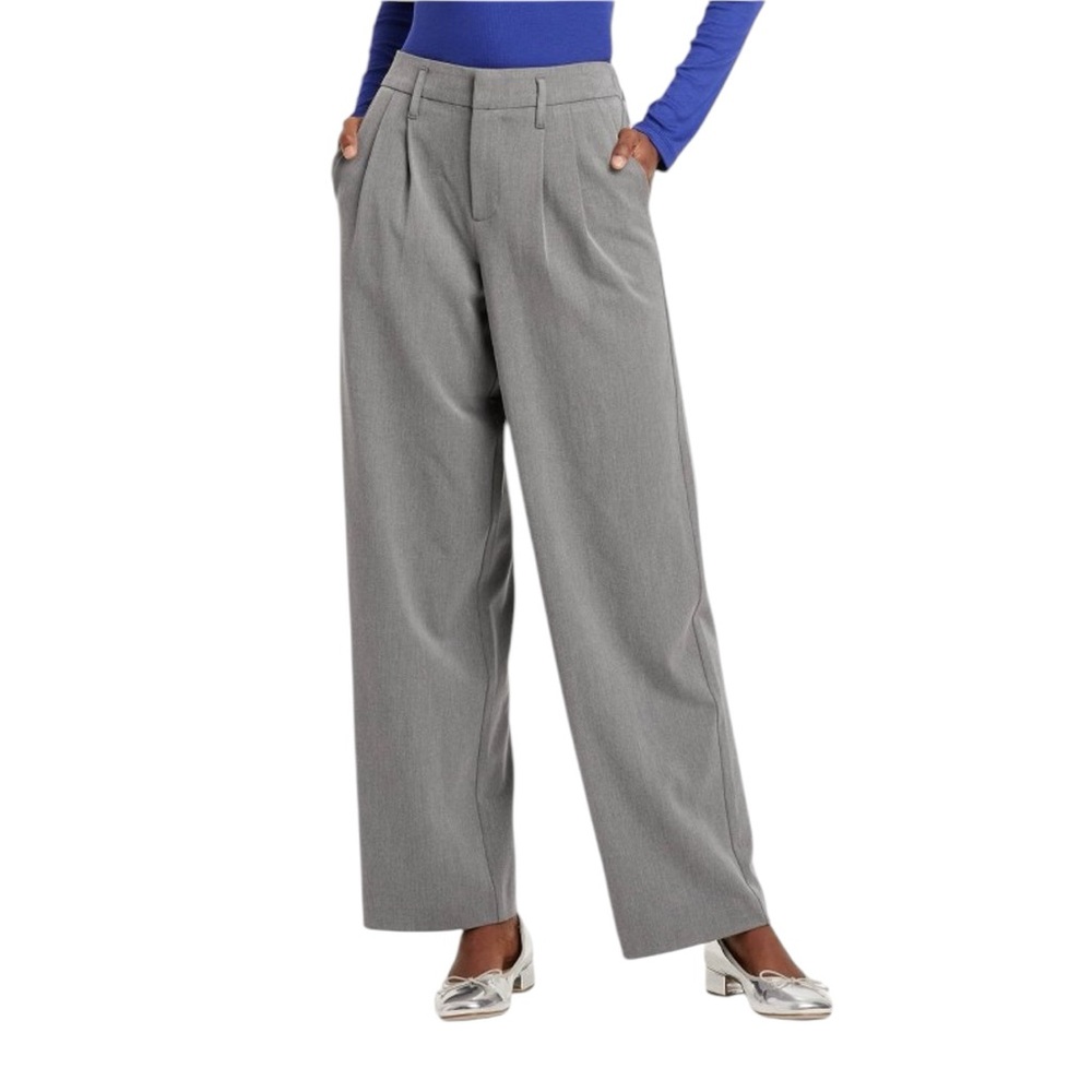 High Rise Trousers GREY A New Day gray size 12 R NWT